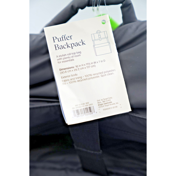 One Story Black Puffer Backpack Bundle -Tan Embark Lunchbox and 25+ School Items - Picture 3 of 16